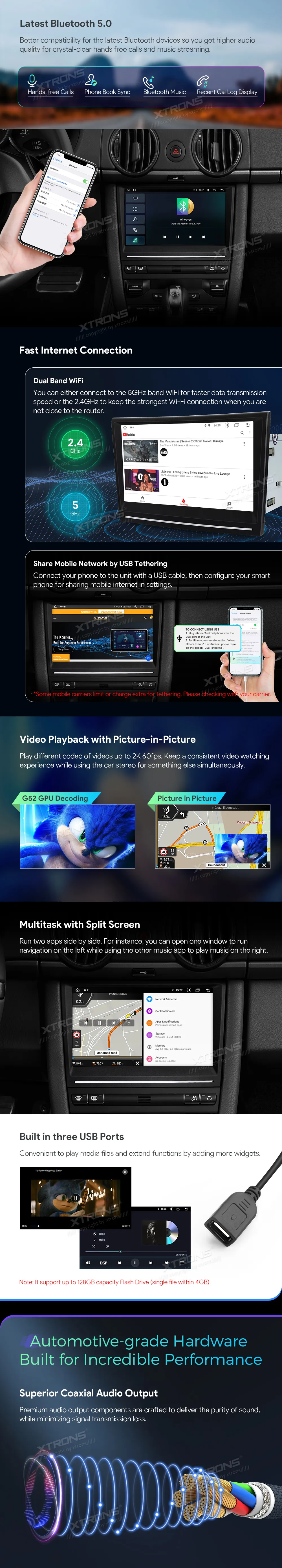 Porsche 911/Cayman/Boxster 2005-2012 | Android OS | 8 inch | 4GB/128GB/8Core | Multimedija Xtrons IAH84CMPL