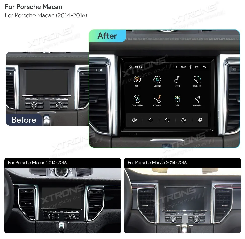 Porsche Macan 2014-2016 PCM 3.1 | Android OS | 8.4 inch | 4GB/128GB/8Core | Multimedija Xtrons IAH84MCPT