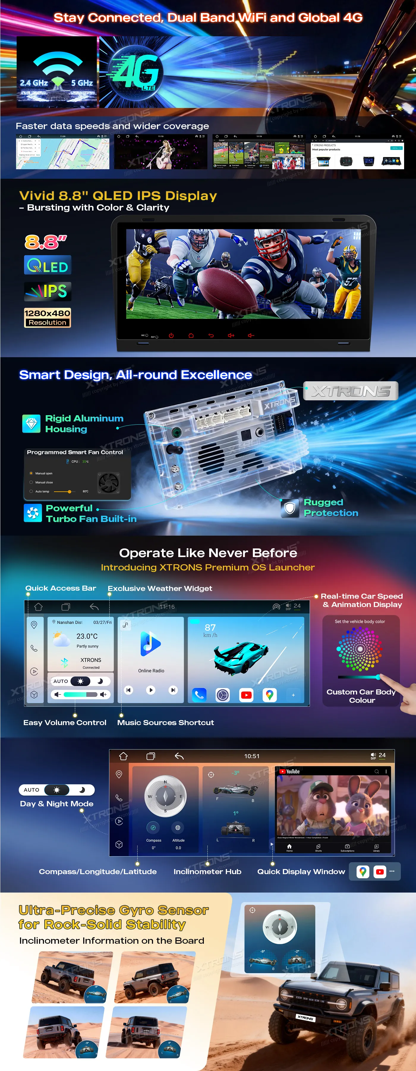 Audi A3 S3 RS3 | Android 14 | 8.8 inch QLED | 4GB/64GB/8Core | Multimedija Xtrons IM84A3AH