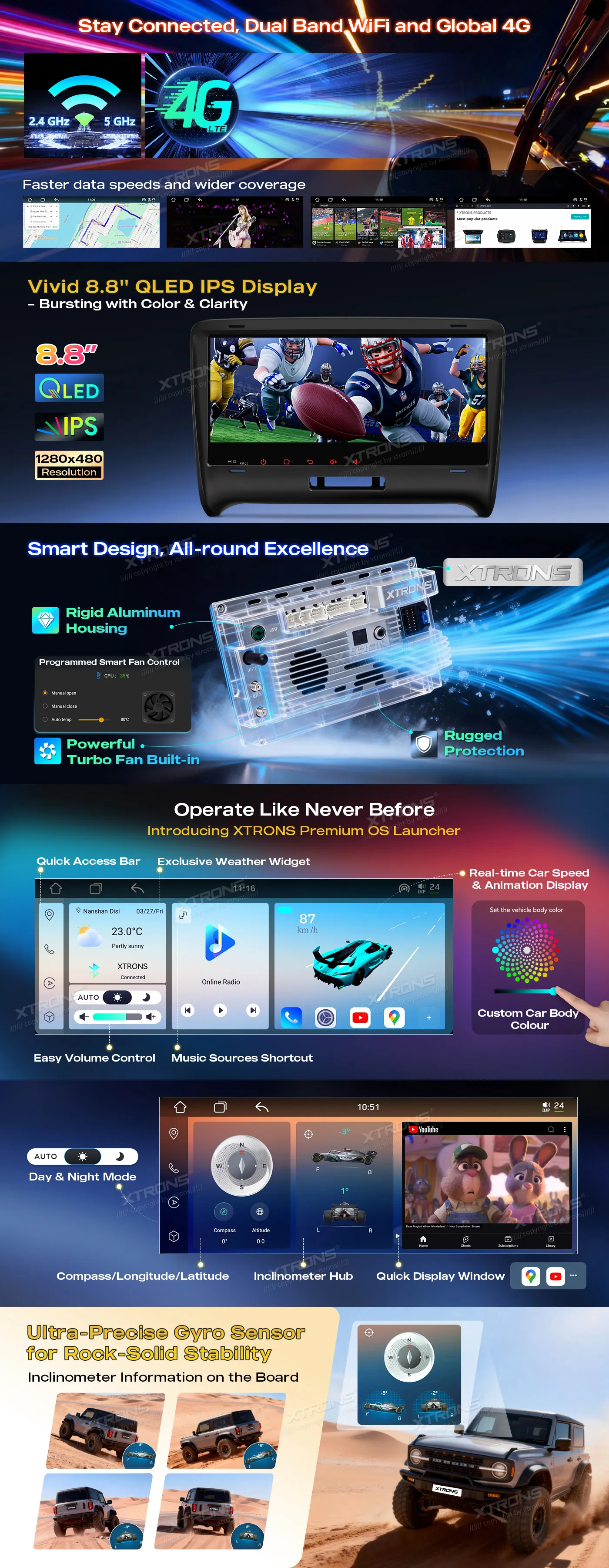 Audi TT 2006-2012| Android 14 | 8.8 inch QLED | 4GB/64GB/8Core| Multimedija Xtrons IM84TTAH