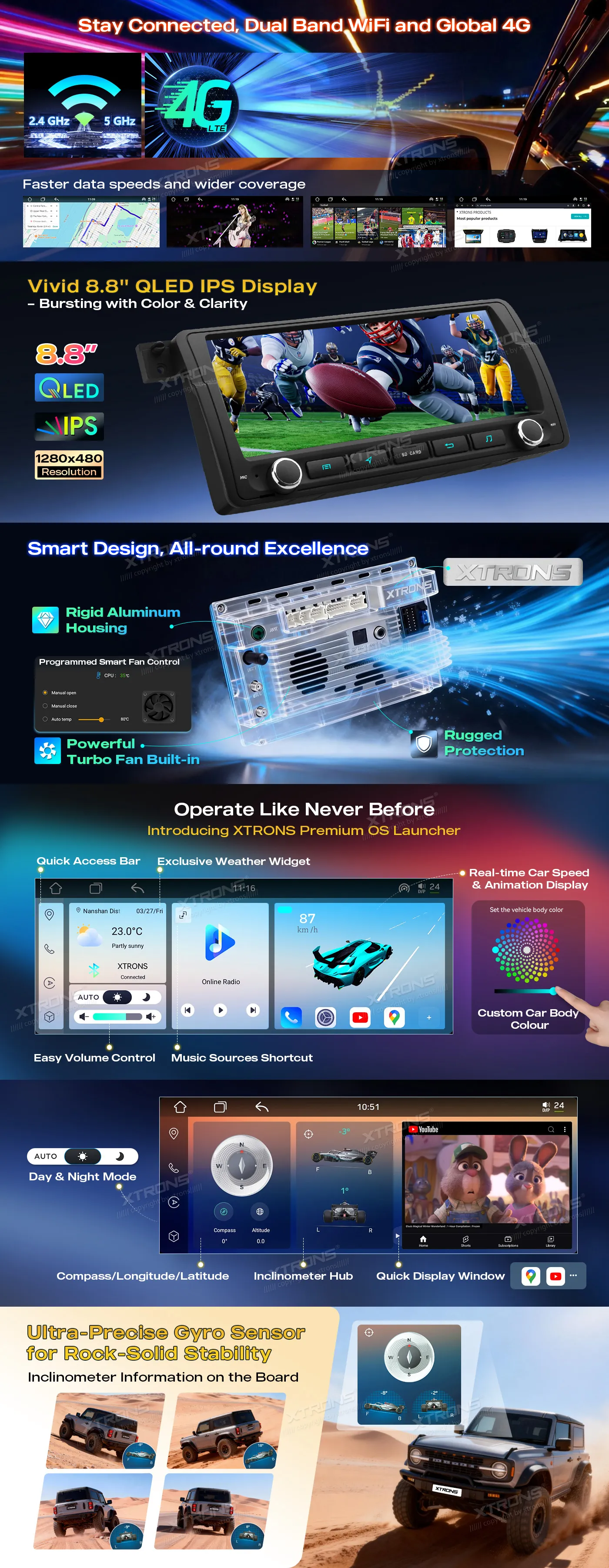 BMW E46 | Rover 75 | Android 14 | 8.8 inch QLED | 4GB/64GB/8Core | Multimedija Xtrons IM8446BH