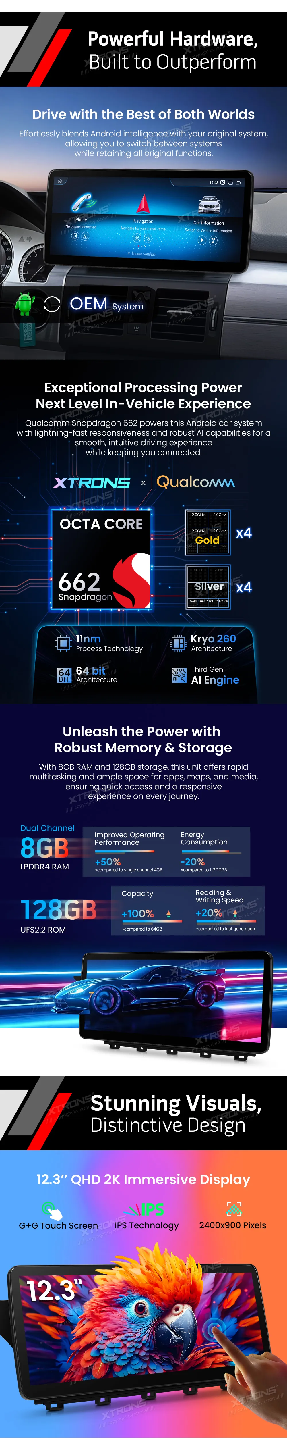 MB CLK X204 NTG 4.0 | Android OS | 12.3 inch | 8GB/128GB/8Core Snapdragon 662 | Multimedija Xtrons QBMH2440M12GLK40L