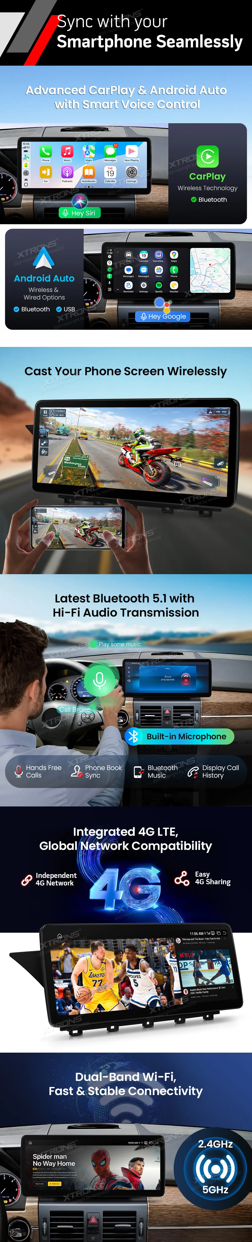 MB CLK X204 NTG 4.0 | Android OS | 12.3 inch | 8GB/128GB/8Core Snapdragon 662 | Multimedija Xtrons QBMH2440M12GLK40L