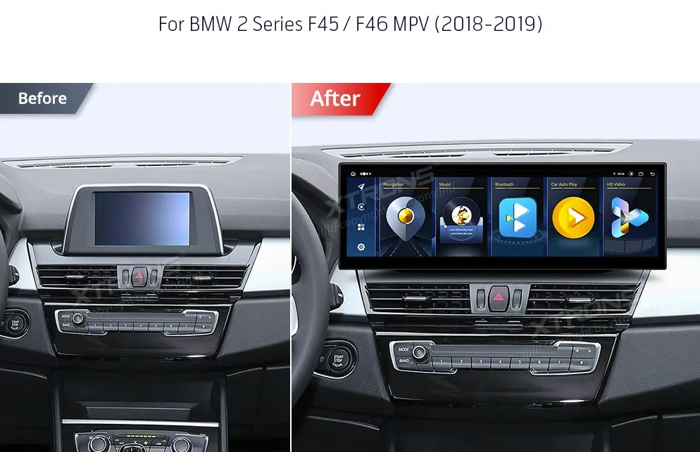 BMW 2 Serija F45/F46 2018-2019 EVO | Android OS | 14.9 inch | 8GB/128GB/8Core | Multimedija Xtrons QLBH44EVTW3