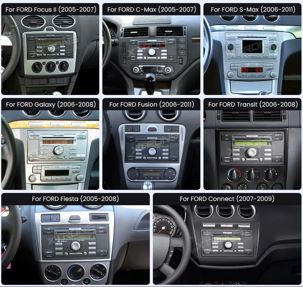 Ford Focus /  S-Max / C-Max / Galaxy / Transit / Fiesta | 7inch | 2GB/64GB/8 Cores | Android OS | Multimedija Xtrons IDS70QSFBL