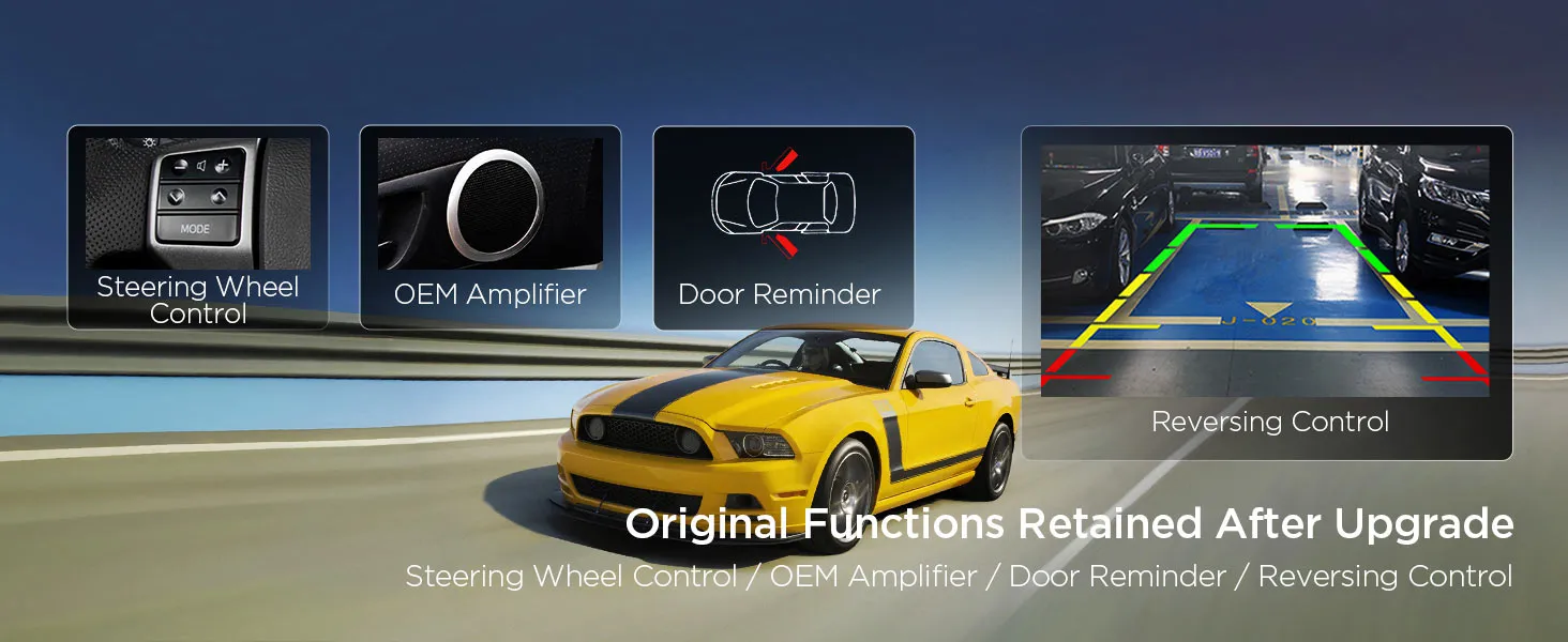 Ford Mustang 2010-2014 | 10.1 inch | 4GB/64GB/8 Cores | Android 14 | Multimedija Xtrons PXP14MTFGS