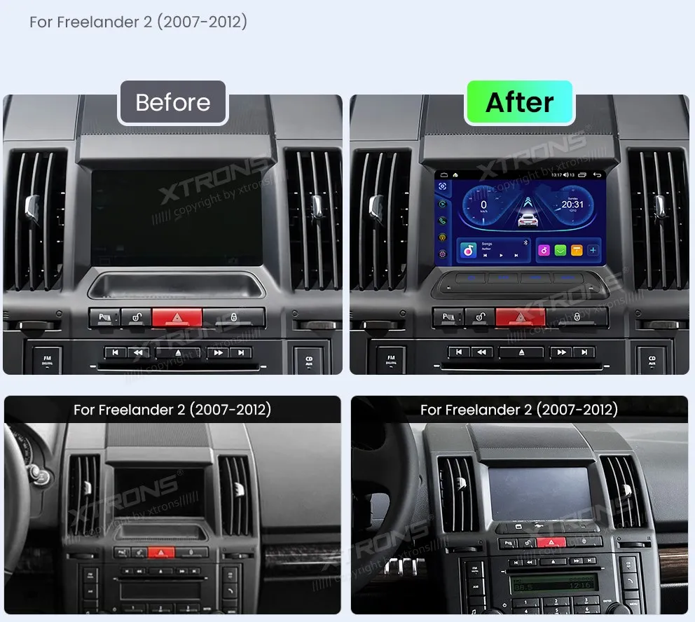 Land Rover Freelander 2 Multimedija  | Android OS | 7 inch | 4GB/64GB/8Core | Multimedija Xtrons ID70DLRL