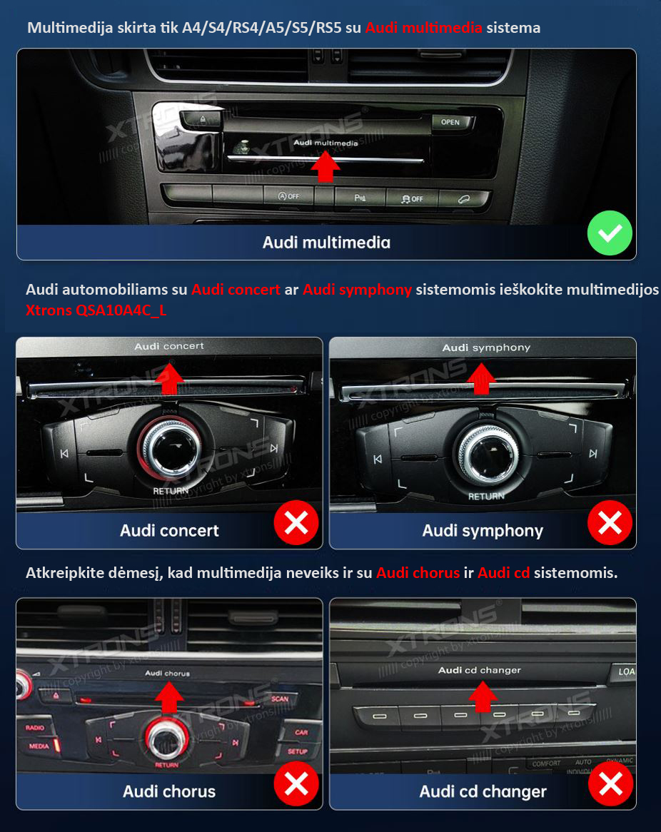 AUDI A4 / A5 ANDROID 12 MULTIMEDIJA QSA12A4H_L