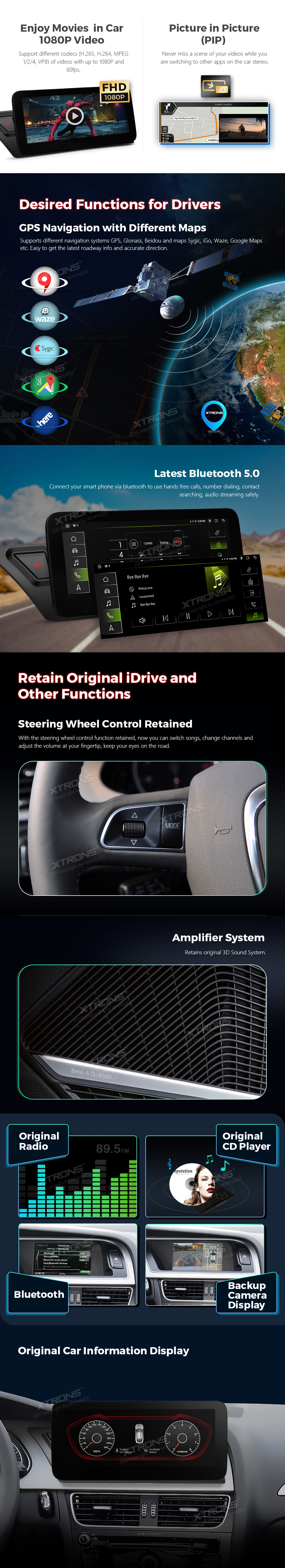 AUDI A4 / A5 ANDROID 12 MULTIMEDIJA (concert/symphony) QEA12UCA12A4L