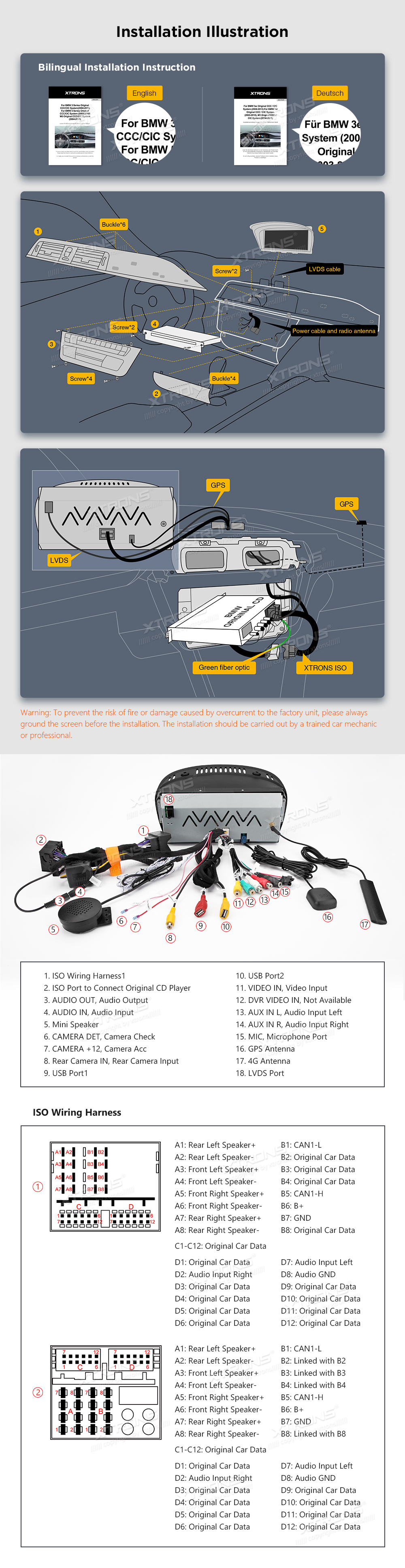 BMW E60/61/E90/91 CCC ANDROID 12 8.8 COLIO MULTIMEDIJA XTRONS