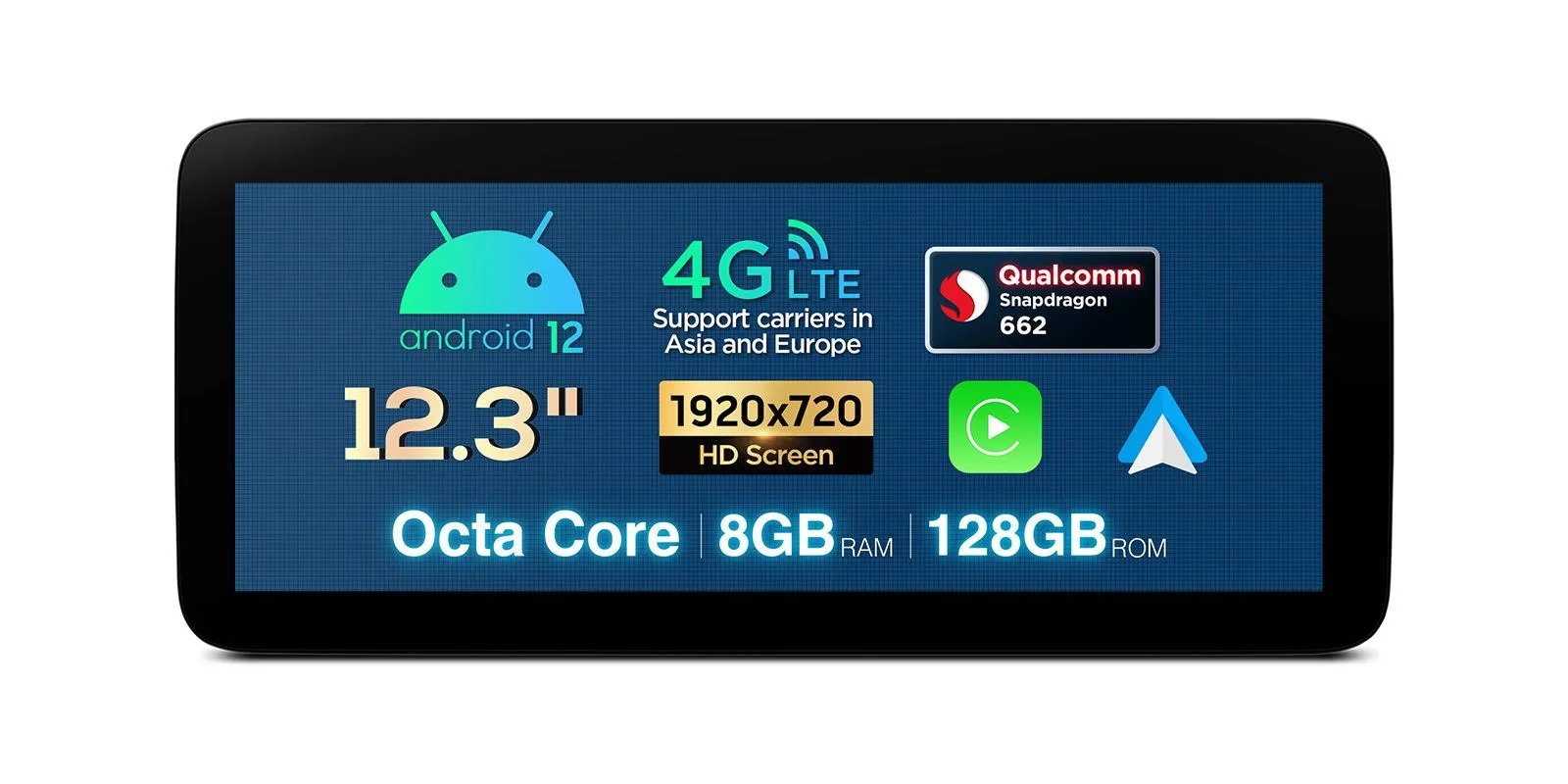 MB A/CLA/GLA/G KLASĖS W176/C117/X156/W463 12.3 COLIO ANDROID 12 MULTIMEDIJA QXM2245P