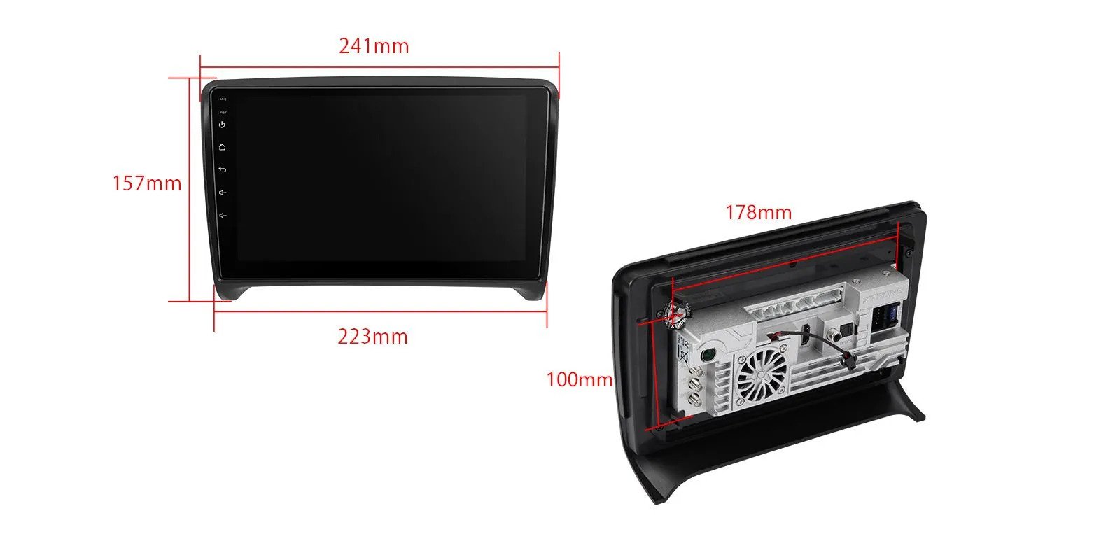 AUDI TT MK2 9 COLIŲ ANDROID 12 MULTIMEDIJA XTRONS IQP92TTAP