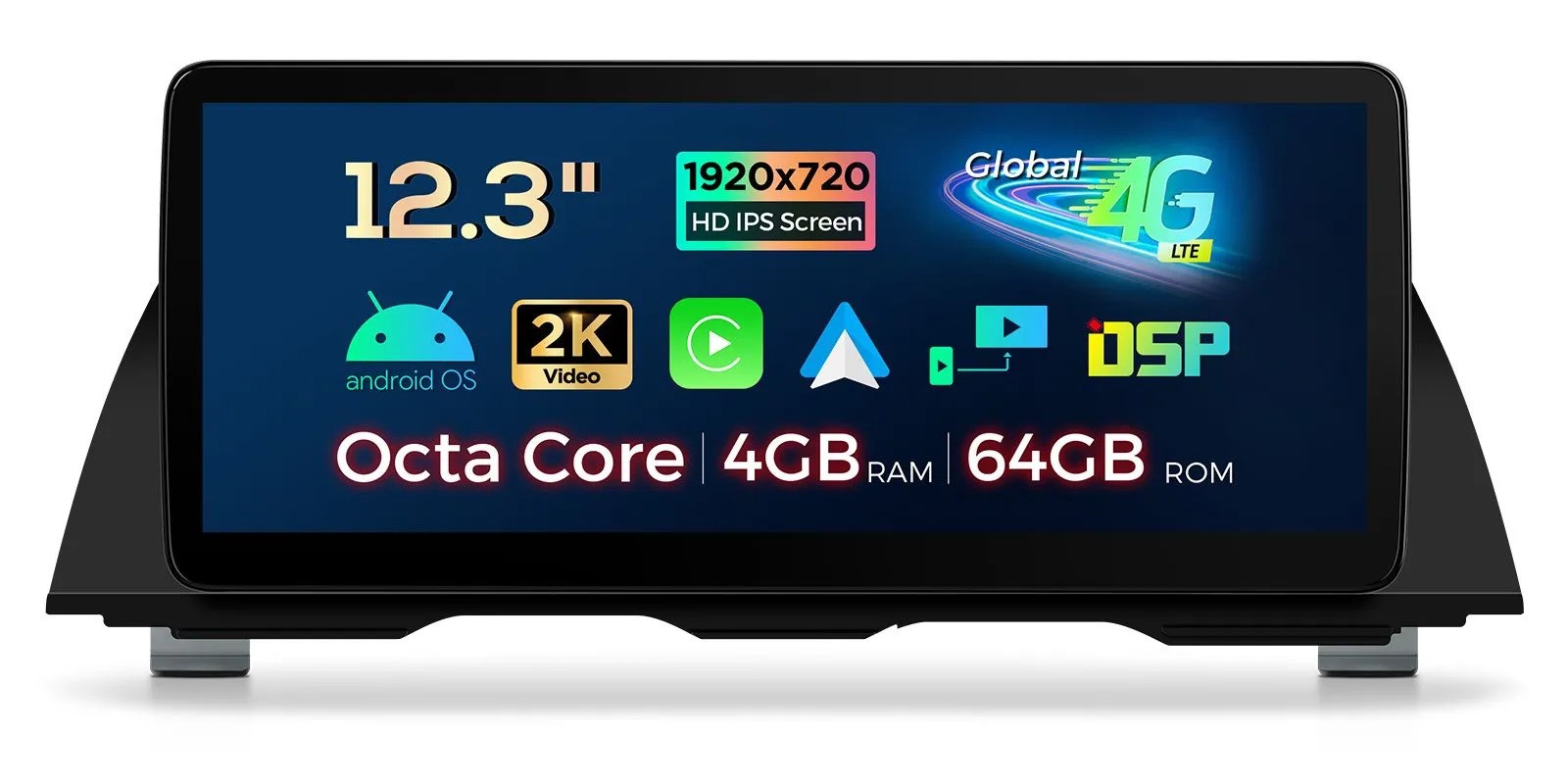 BMW F10 / F11 NBT 12.3 COLIŲ ANDROID 13 MULTIMEDIJA XTRONS QLB22NB12FV