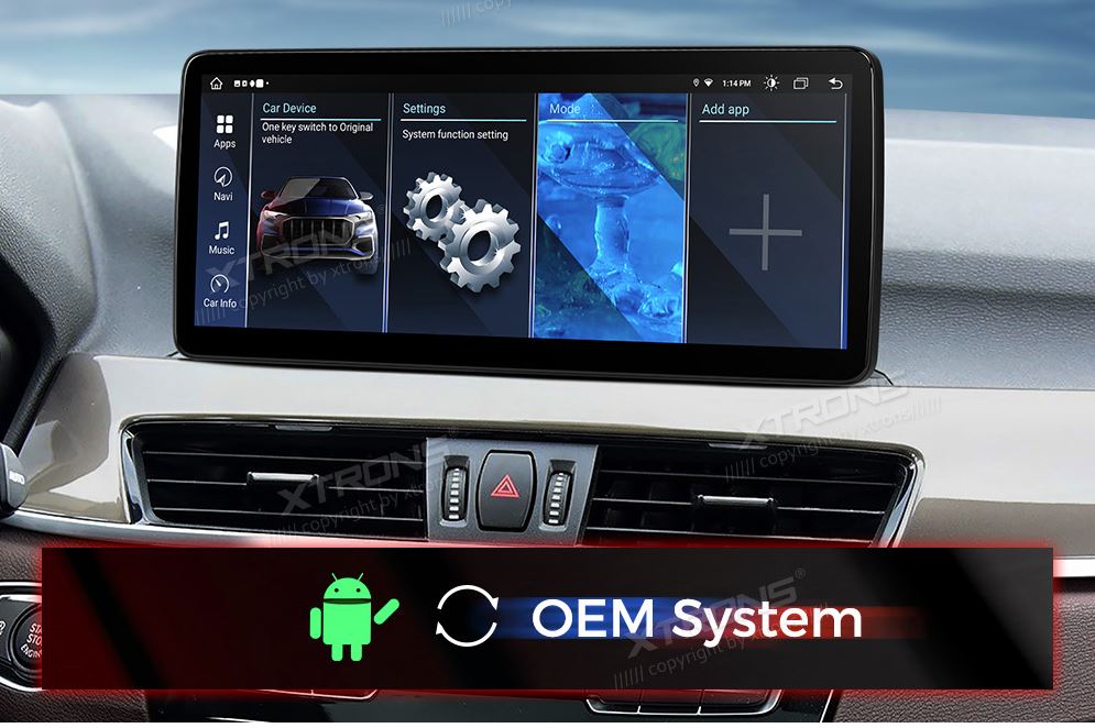 BMW X1 F48 NBT 12.3 COLIŲ ANDROID 13 MULTIMEDIJA