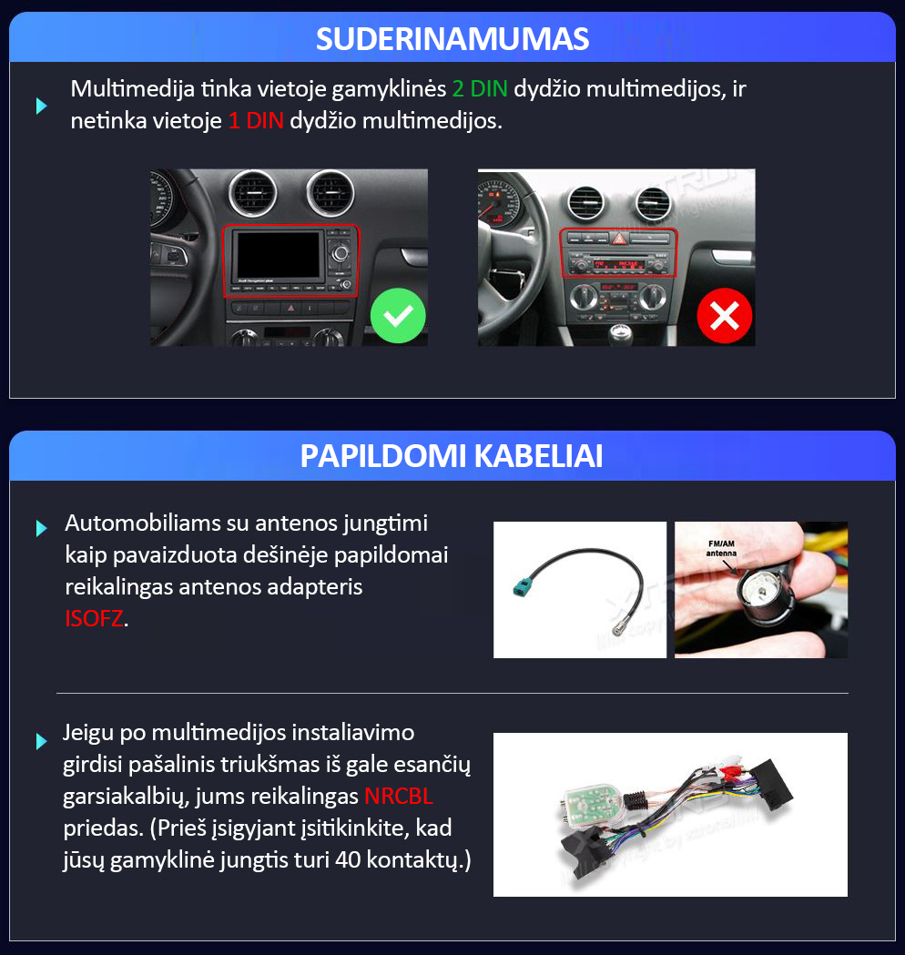 AUDI A3 / S3 / RS3 8.8 COLIO ANDROID 12 MULTIMEDIJA XTRONS