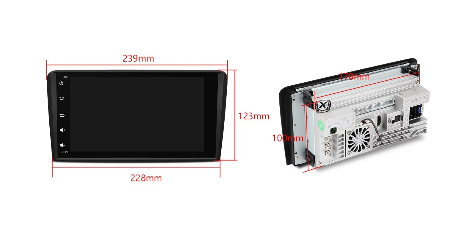 AUDI A3 / S3 / RS3 8 COLIŲ ANDROID 12 MULTIMEDIJA XTRONS IQ82A3AP