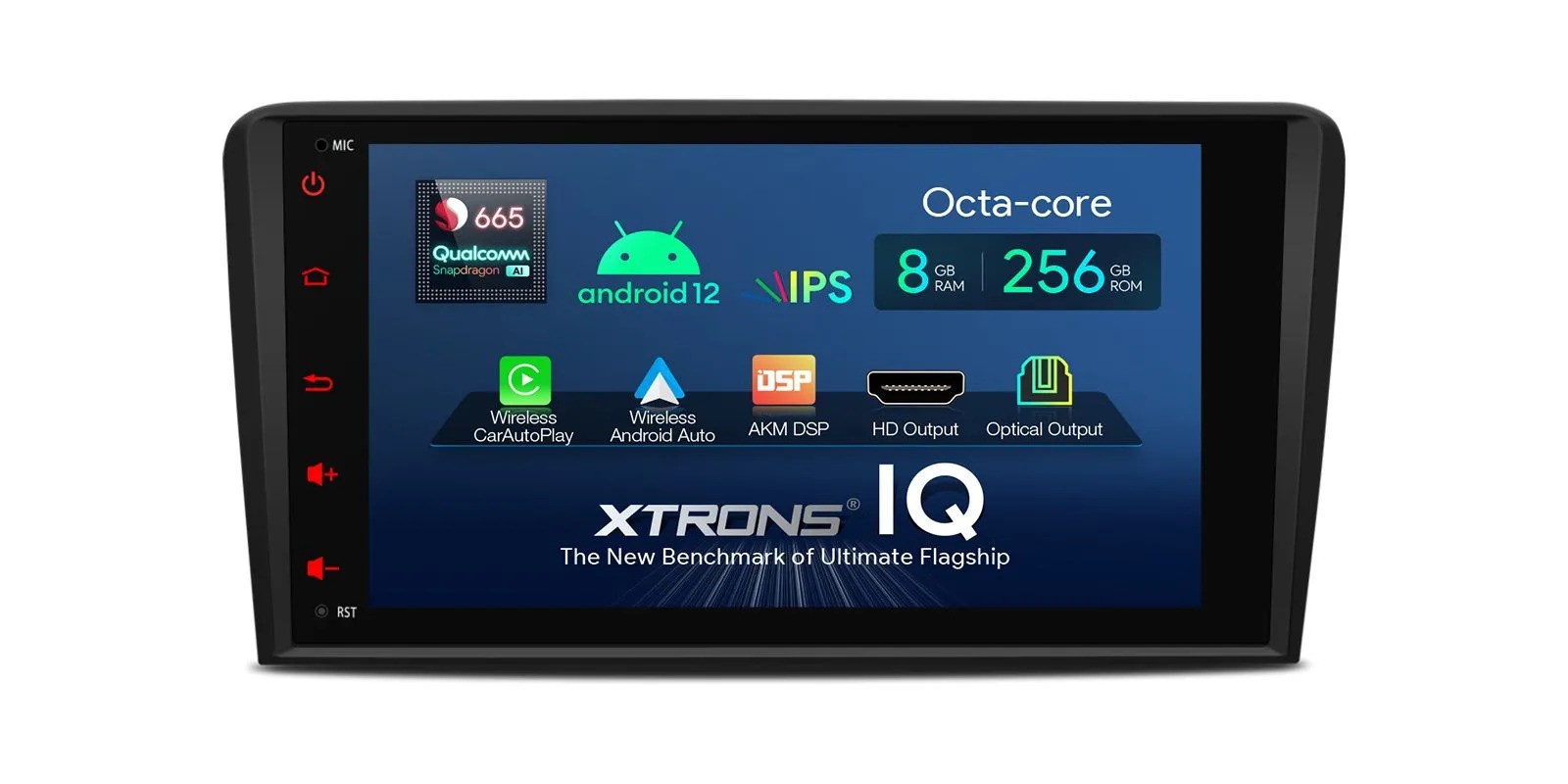 AUDI A3 / S3 / RS3 8 COLIŲ ANDROID 12 MULTIMEDIJA XTRONS IQ82A3AP
