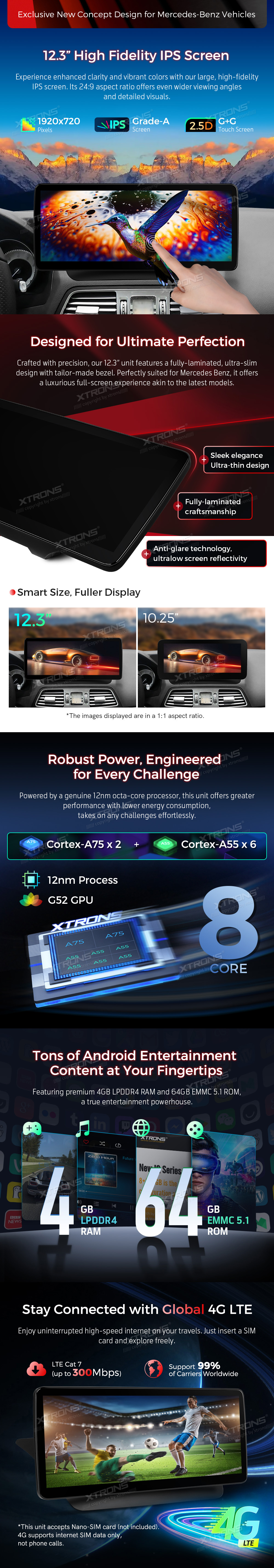 MB E KLASĖS C207/A207 12.3 COLIO ANDROID 13 MULTIMEDIJA QLM2245M12ECL