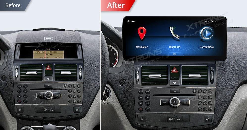 MB C KLASĖS W204 12.3 COLIO ANDROID 13 MULTIMEDIJA 
