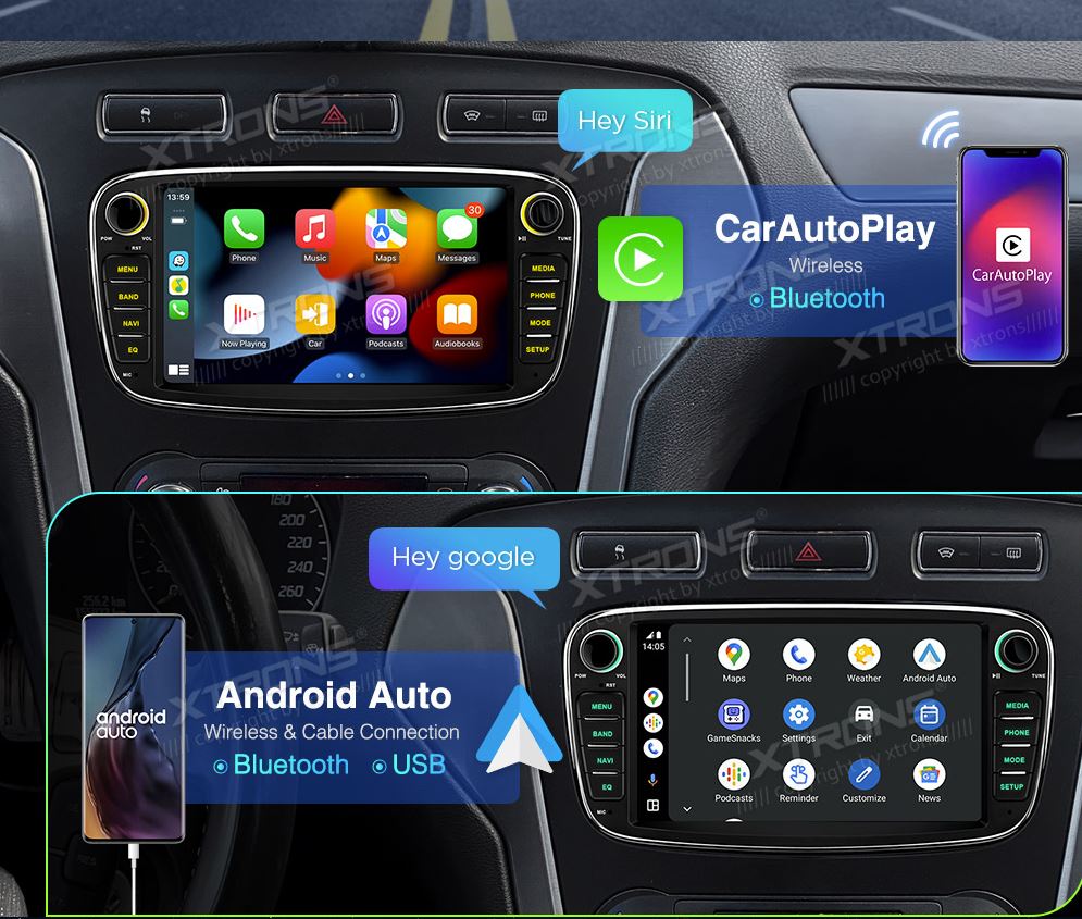 FORD FOCUS/S-MAX/C-MAX/MONDEO/GALAXY 7 COLIŲ ANDROID 13 MULTIMEDIJA PX72FSFBL