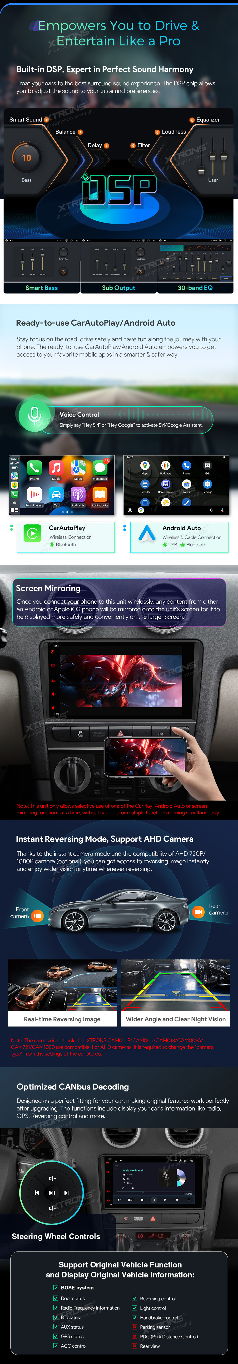 AUDI A3 / S3 / RS3 8 COLIŲ ANDROID 12 MULTIMEDIJA
