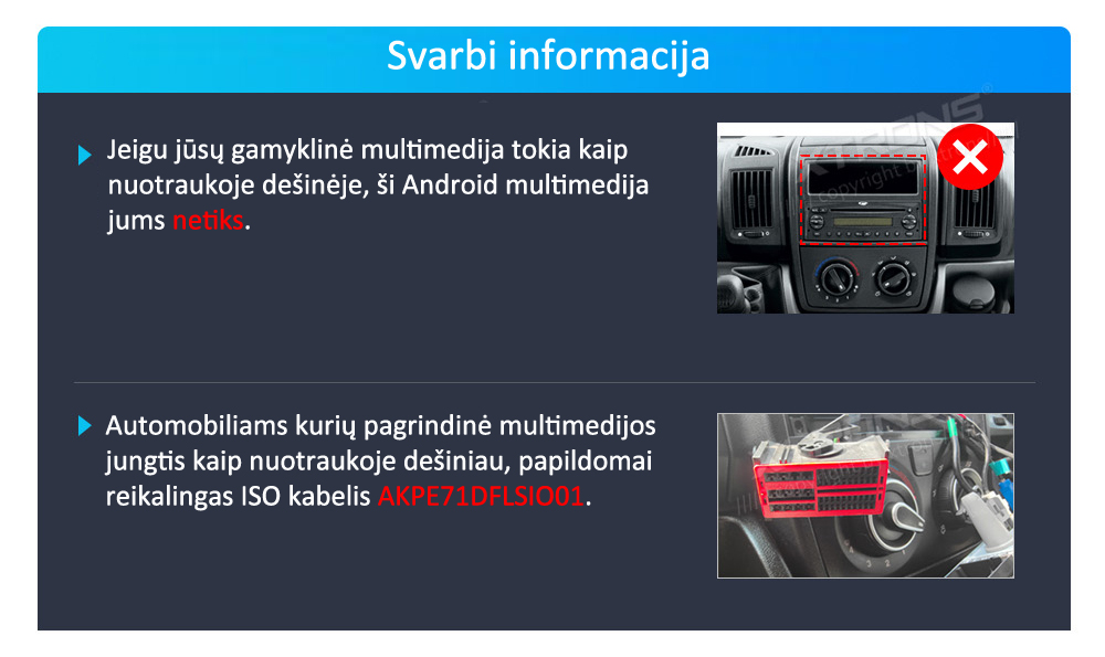 FIAT DUCATO 2011-2015 7 COLIŲ ANDROID 13 MULTIMEDIJA XTRONS