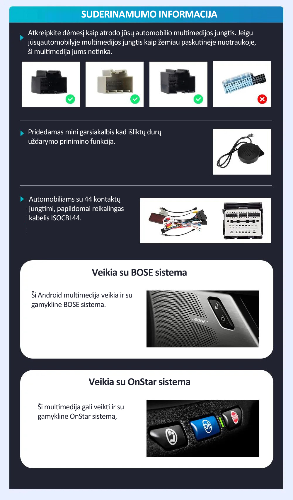 CHEVROLET/BUICK/GMC/HUMMER 8 COLIŲ ANDROID 12 MULTIMEDIJA XTRONS IX82JCCL