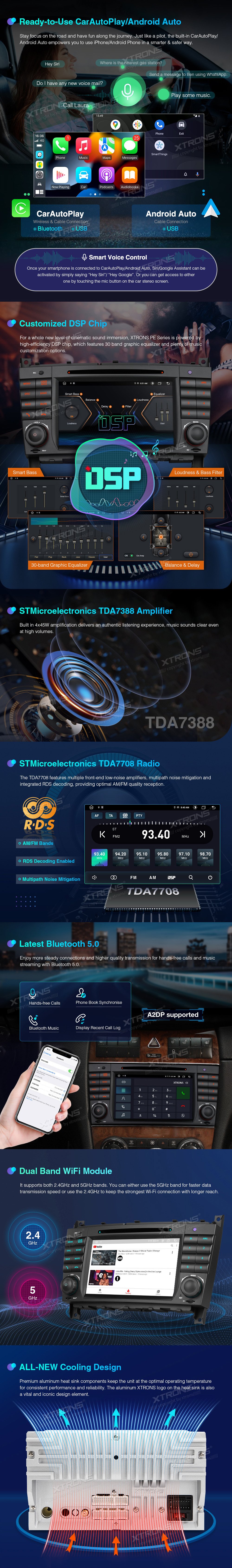 MB C/CLK/G KLASĖS W209/W203/W463 7 COLIŲ ANDROID 12 MULTIMEDIJA XTRONS