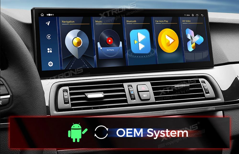 BMW F10 / F11 NBT 14.9 COLIŲ ANDROID 13 MULTIMEDIJA XTRONS QLB42FVNB