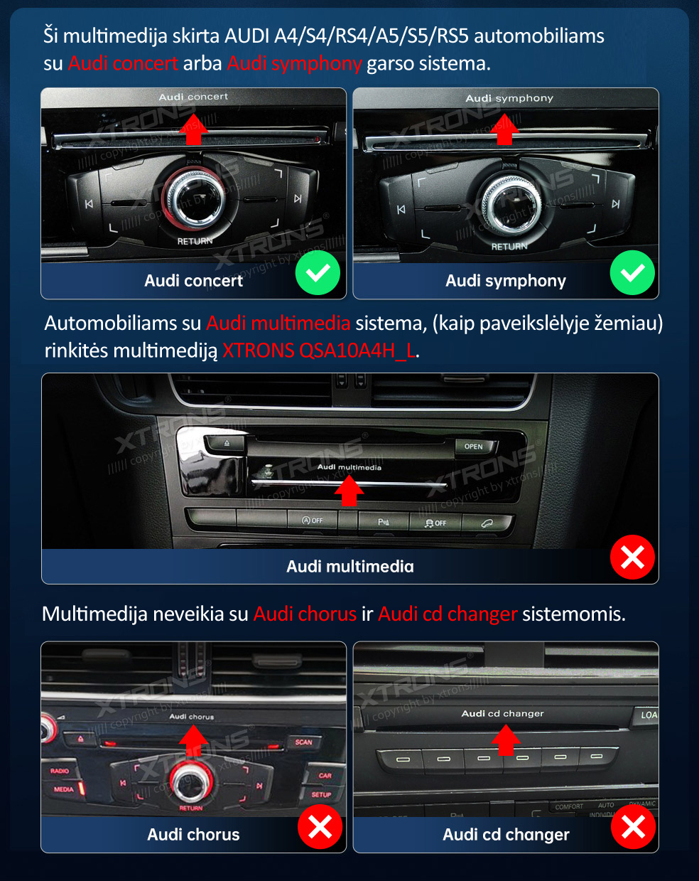 AUDI A4 / A5 10.25 COLIO ANDROID 10 MULTIMEDIJA (Concert/Symphony)