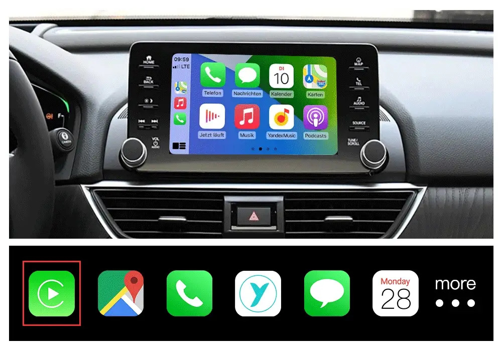 Honda 2018-2021 Belaidis Apple CarPlay / Android Auto Modulis Integracija EW-HDCP-RH-A01X