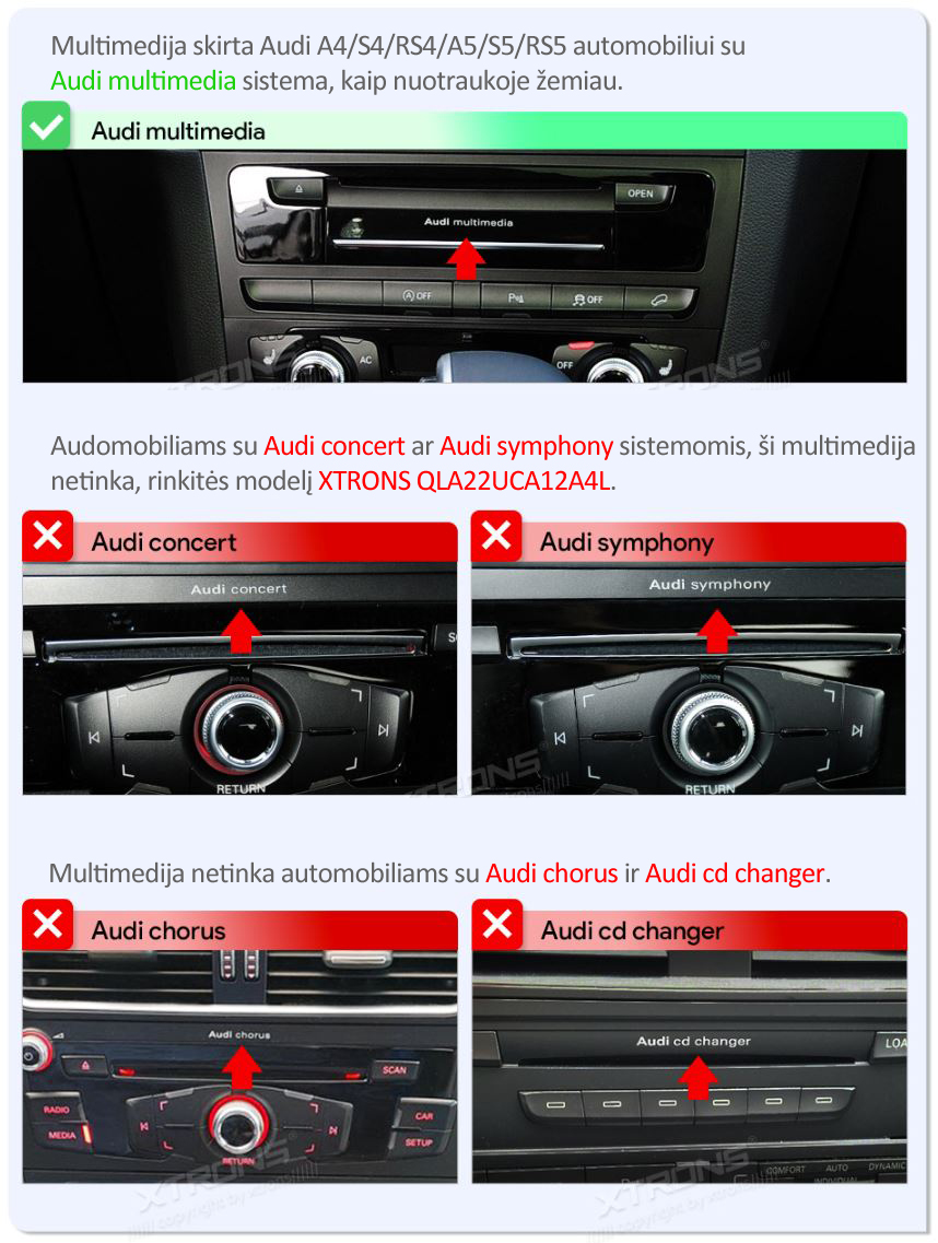 AUDI A4 / A5 2009-2016 12.3 COLIO ANDROID 13 MULTIMEDIJA (multimedia) QLA22UHA12A4L