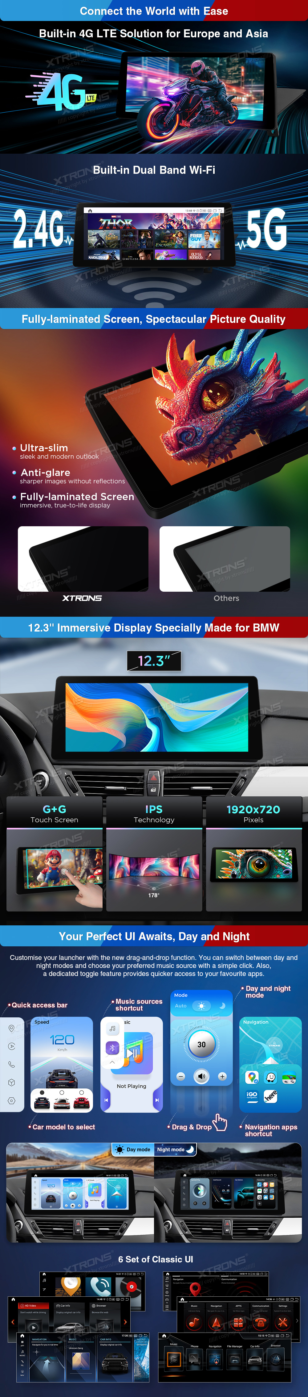 BMW X1 F48 12.3 colio Snapdragon Android 13 multimedija