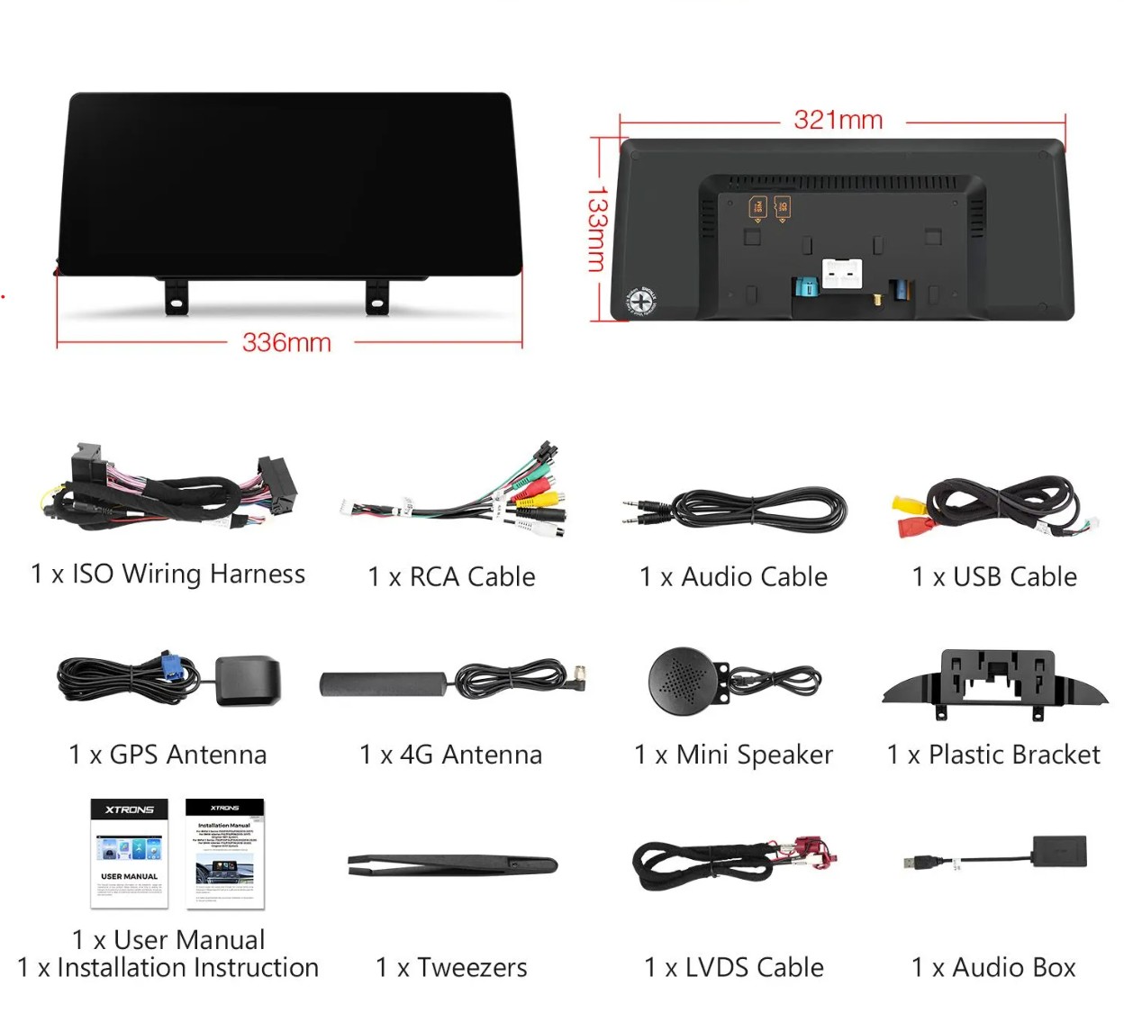 BMW F30/F31/F32/F33/F34/F35/F36/G20 NBT EVO 12.3 colių Snapdragon Android 13 multimedija QGB23EVB12THL