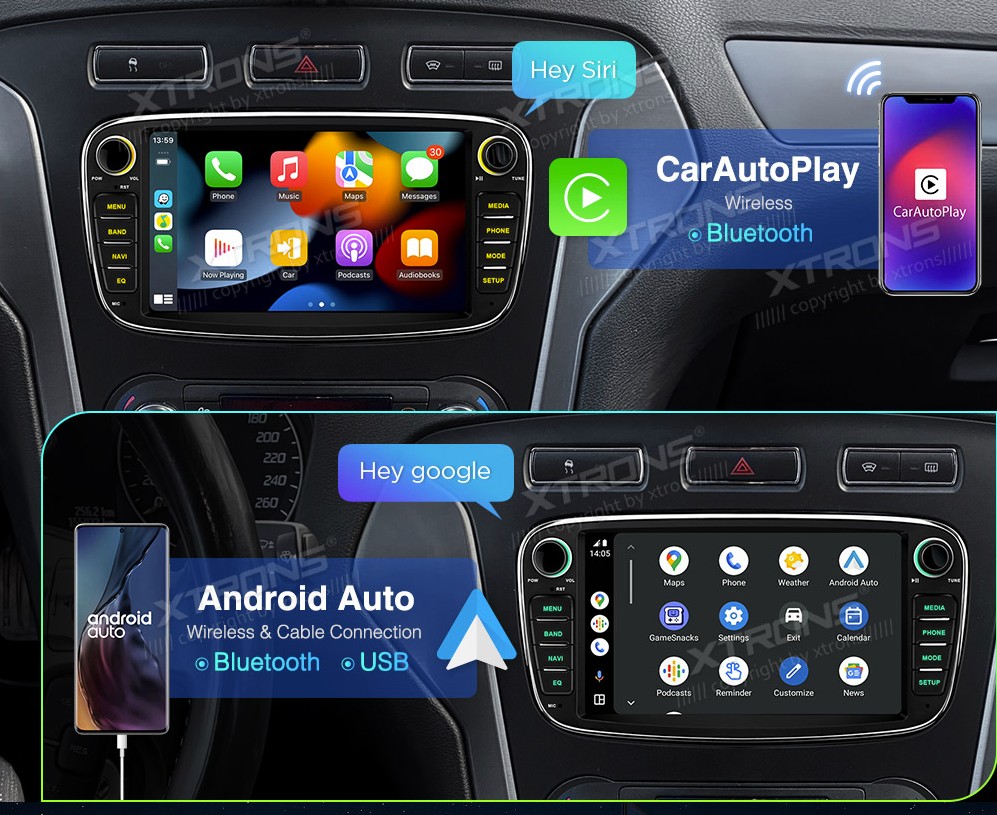 FORD FOCUS/MONDEO/C-MAX/S-MAX/GALAXY 7 COLIŲ ANDROID 13 MULTIMEDIJA PX74FSFBL