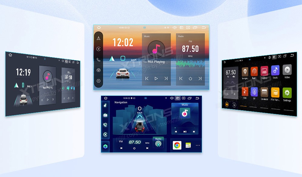 FIAT 500 2007-2015 7 COLIŲ ANDROID 14 MULTIMEDIJA XTRONS PX7450FBL