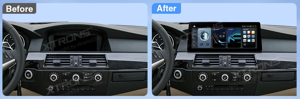 BMW E60/E61 CIC 12.3 colio Snapdragon Android 13 multimedija