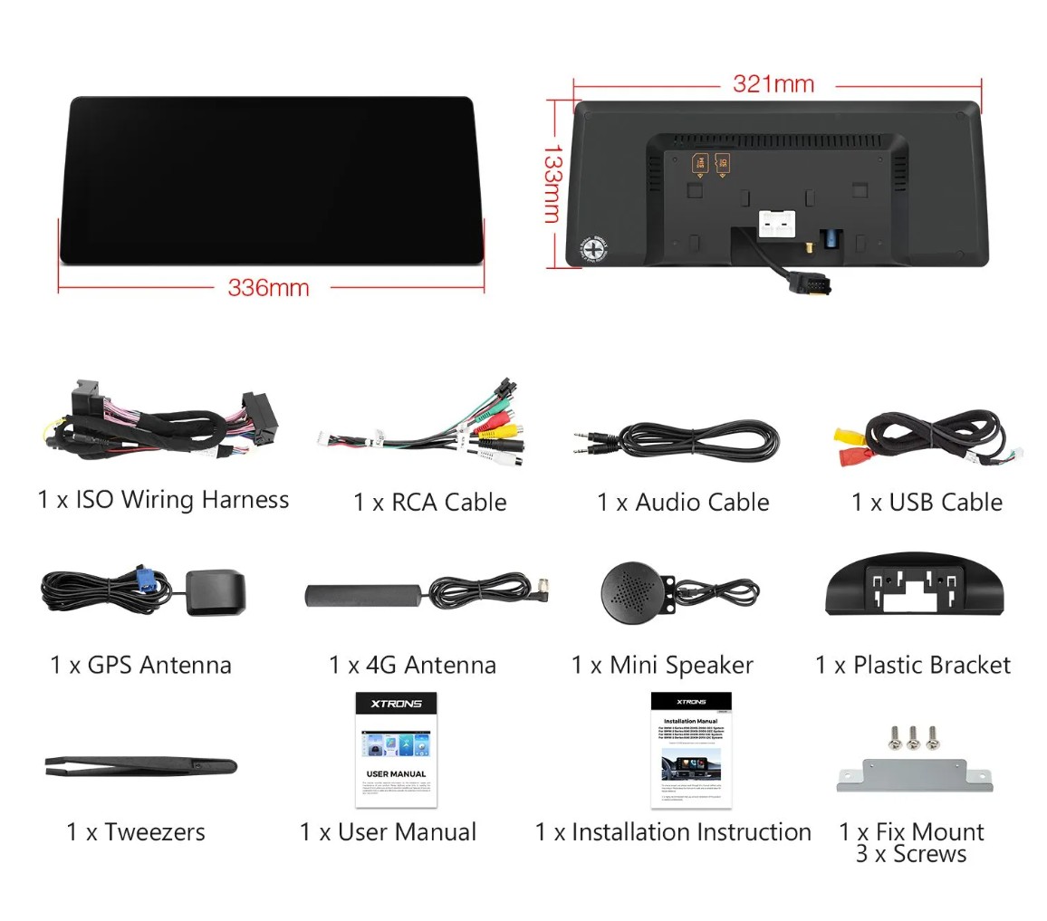 BMW E90/E91/E92/E93 CCC 12.3 colio Snapdragon Android  13 multimedija QGB23CCB12E92