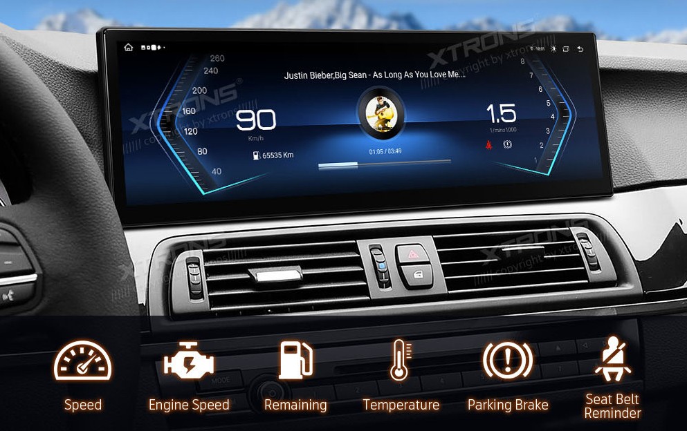 BMW G30 / G31 NBT 14.9 colių Android 14 multimedija QLBH44FVNB