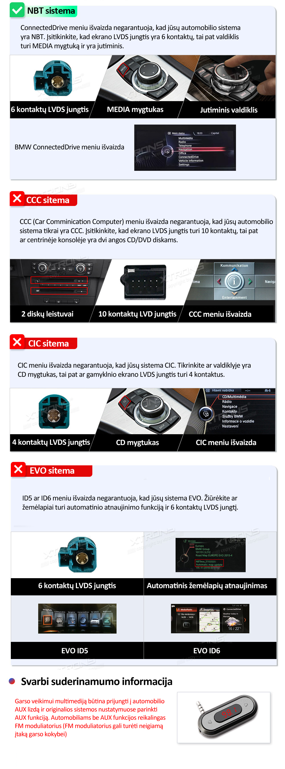 BMW F10 / F11 NBT 14.9 colių Android 14 multimedija