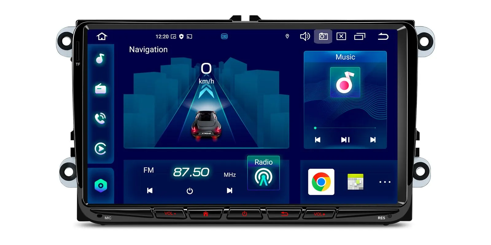 Volkswagen / Škoda / SEAT 9 colių Android 14 multimedija su integruotu DAB PX94MTVDAB