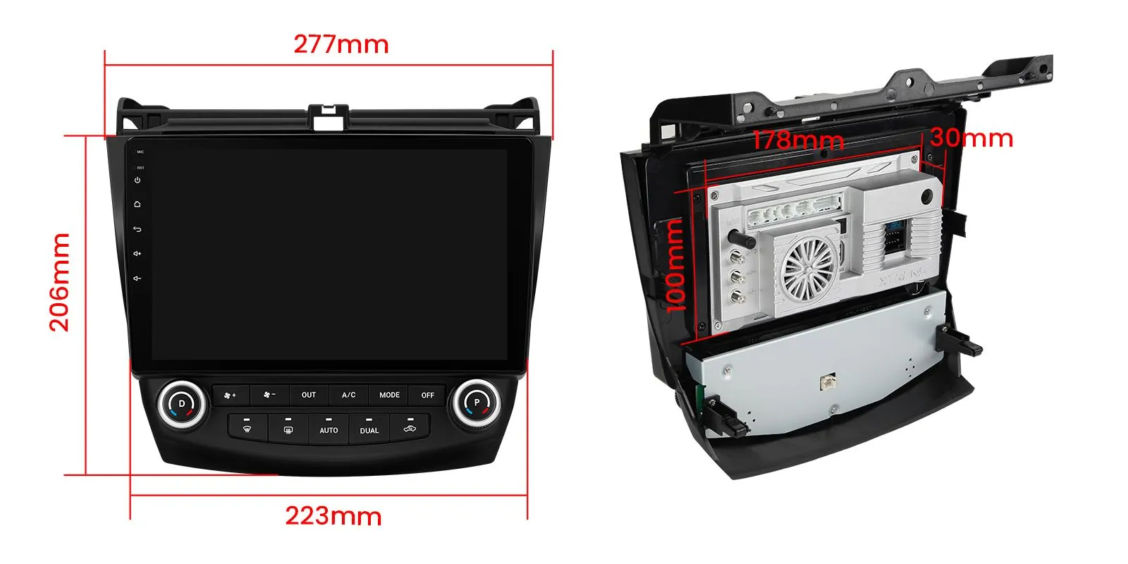 Honda Accord 2003-2007 10.1 colio Android 14 multimedija Xtrons IQP14ACHLP