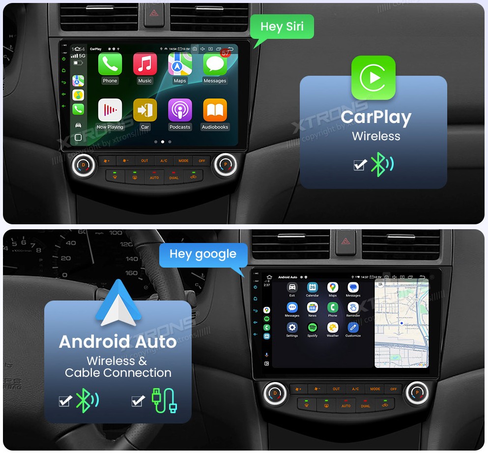 Honda Accord 2003-2007 10.1 colio Android 14 multimedija Xtrons IQP14ACHLP