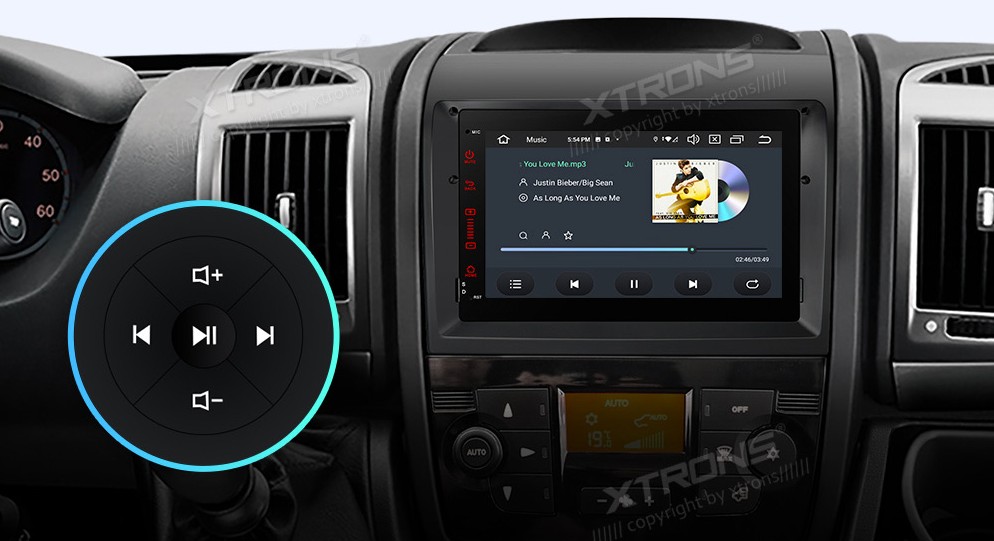 Fiat Ducato 2011-2015 | Android 14 | 7inch | 4GB/64GB/8Core | Multimedija Xtrons PX74DTFL