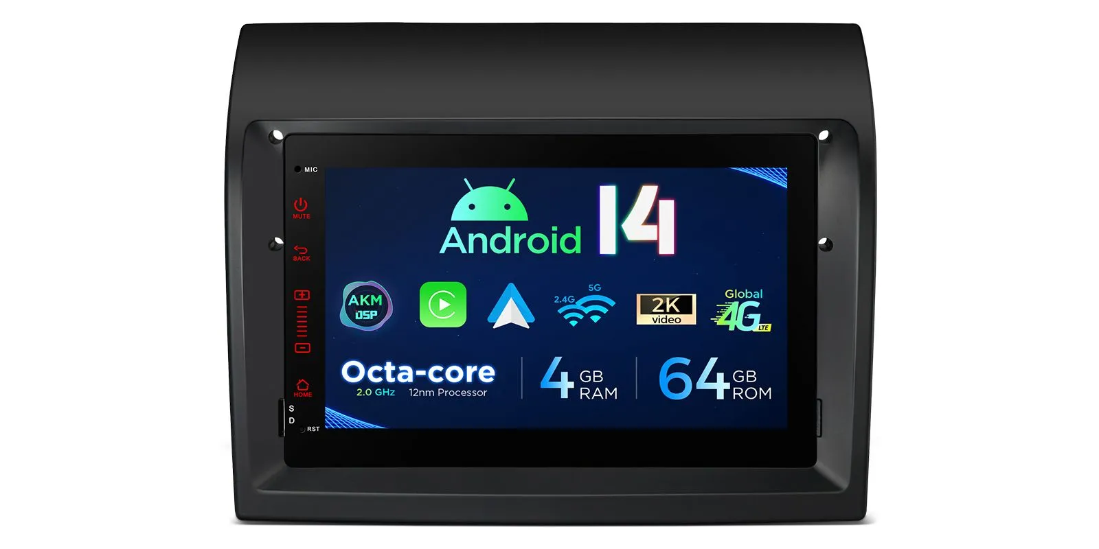Fiat Ducato 2011-2015 | Android 14 | 7inch | 4GB/64GB/8Core | Multimedija Xtrons PX74DTFL