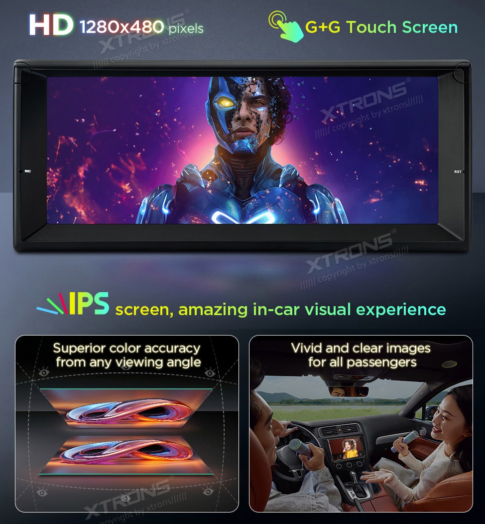 BMW E39 / E38 | Android 14 | 10.25inch | 4GB/64GB/8Core | Multimedija Xtrons PX1439BLHG