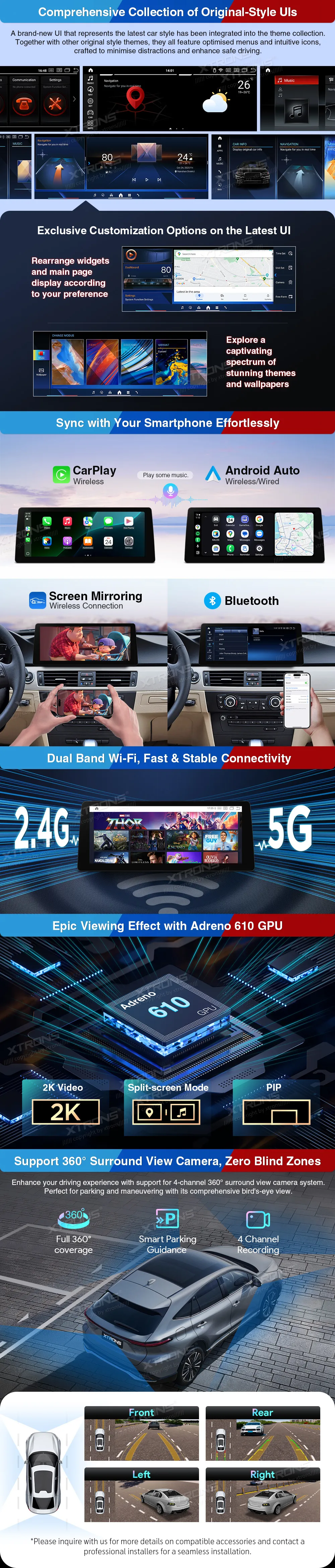 BMW E90/E91/E92/E93 CIC | Android 14 | 12.3inch | 8GB/128GB/8Core | Snapdragon | Multimedija Xtrons QGB24CIB12E92