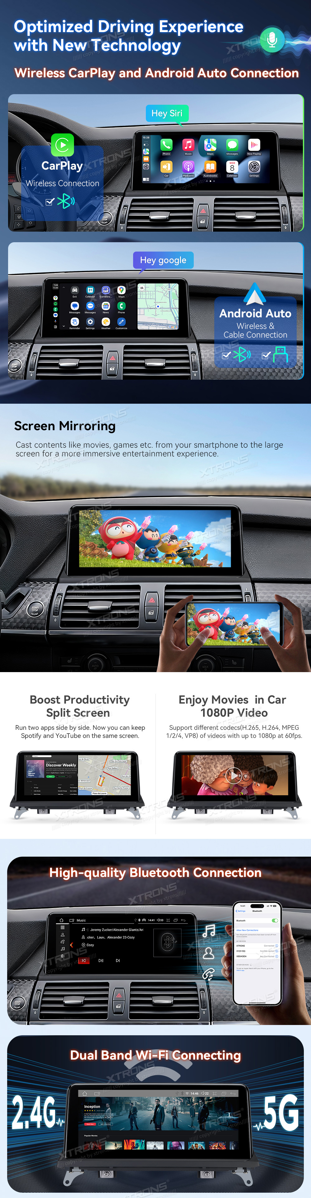 BMW X5 E70 / X6 E71 CCC | Android 10 | 10.25inch | 4GB/64GB/8Core | Multimedija Xtrons QDB10X5CC