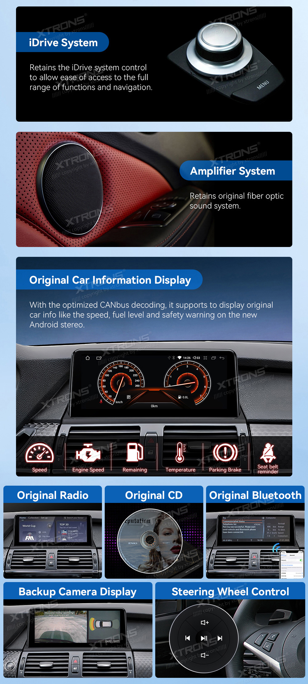 BMW X5 E70 / X6 E71 CCC | Android 10 | 10.25inch | 4GB/64GB/8Core | Multimedija Xtrons QDB10X5CC