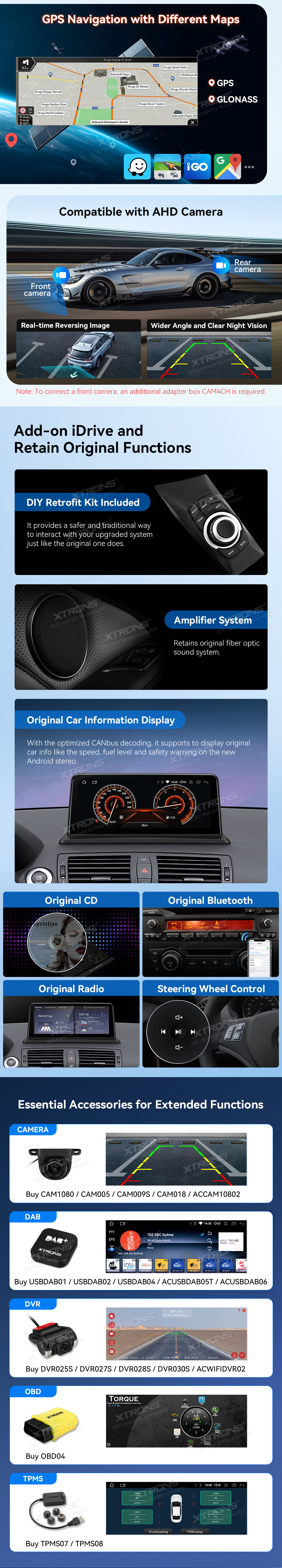 BMW 1 E81 E82 E87 E88 | Android 10 | 10.25inch | 4GB/64GB/8Core | Multimedija Xtrons QDB1087UNL